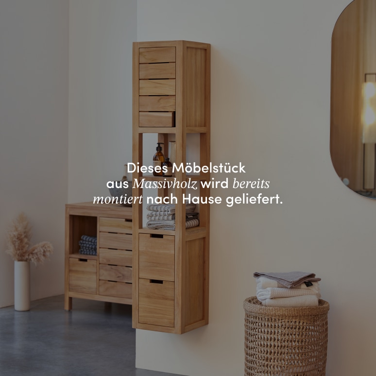 Serena - Hochschrank aus massivem Teak