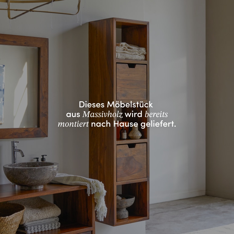 Kwarto - Hochschrank aus massivem Palisanderholz