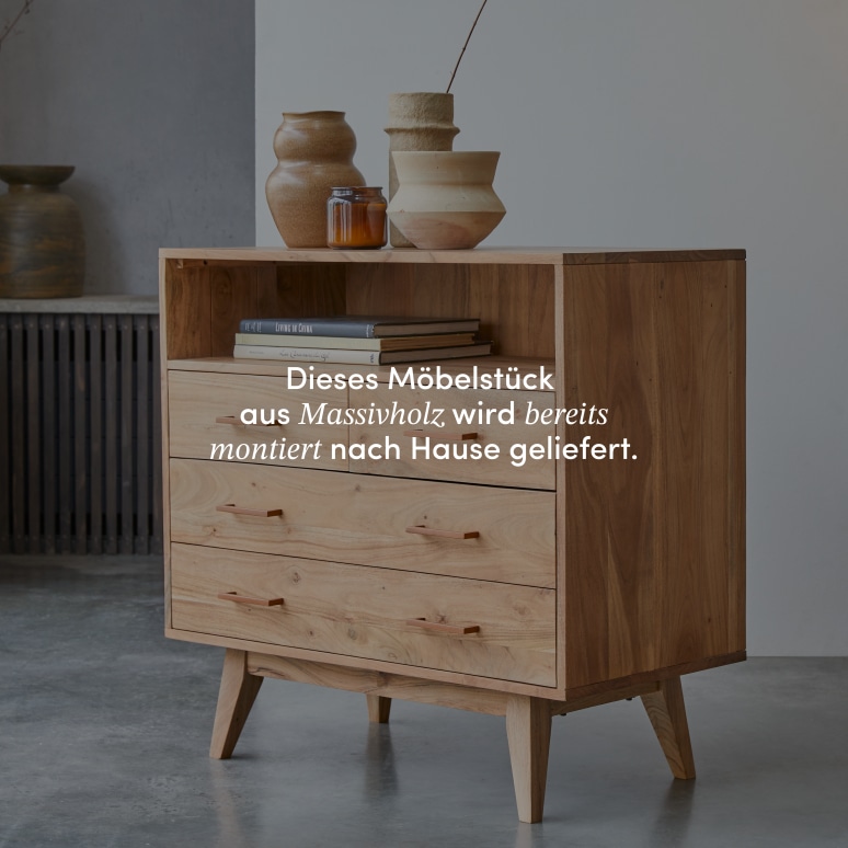 Oslo - Kommode aus massivem Akazienholz