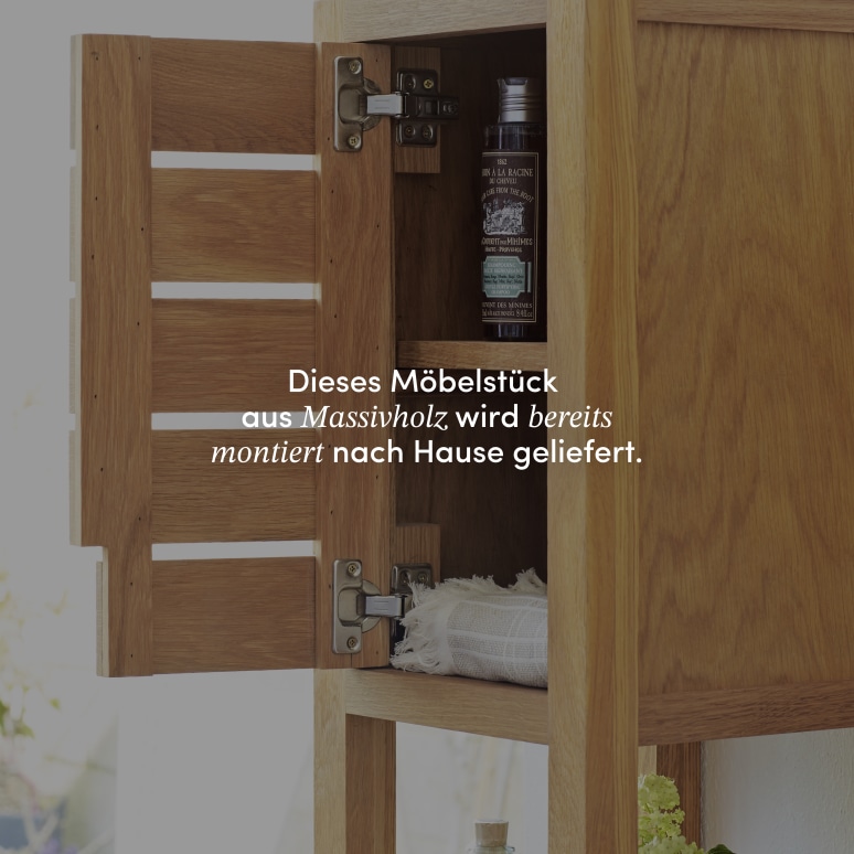 Serena - Hochschrank aus massivem Eichenholz