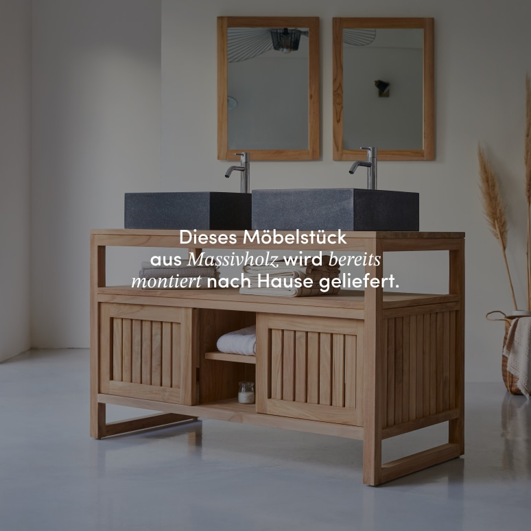 Colonial - Bad Unterschrank aus massivem Teakholz 120
