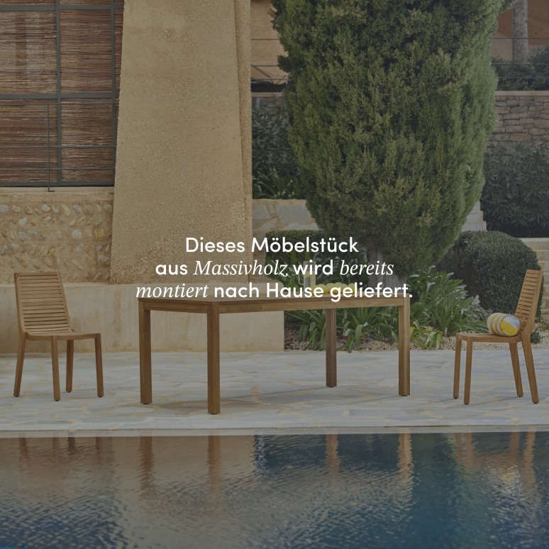 Teo - Outdoor Tisch aus massivem Teak 6/8 Pers.