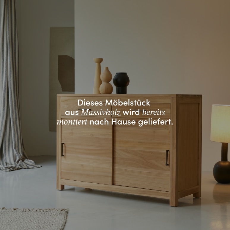 Maë - Buffet aus massivem Teakholz 120 cm