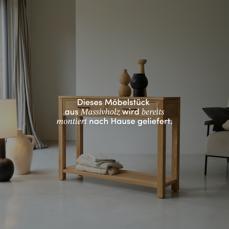 Maë - Konsole aus massivem Teakholz