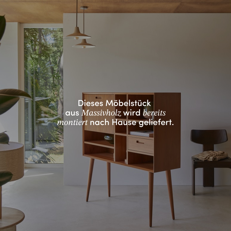 Magda 50's - Buffet aus massivem Mahagoniholz 130 cm