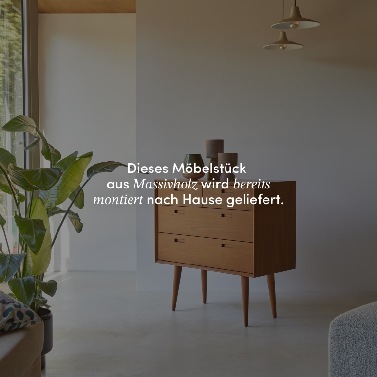 Magda 50's - Kommode aus massivem Mahagoniholz