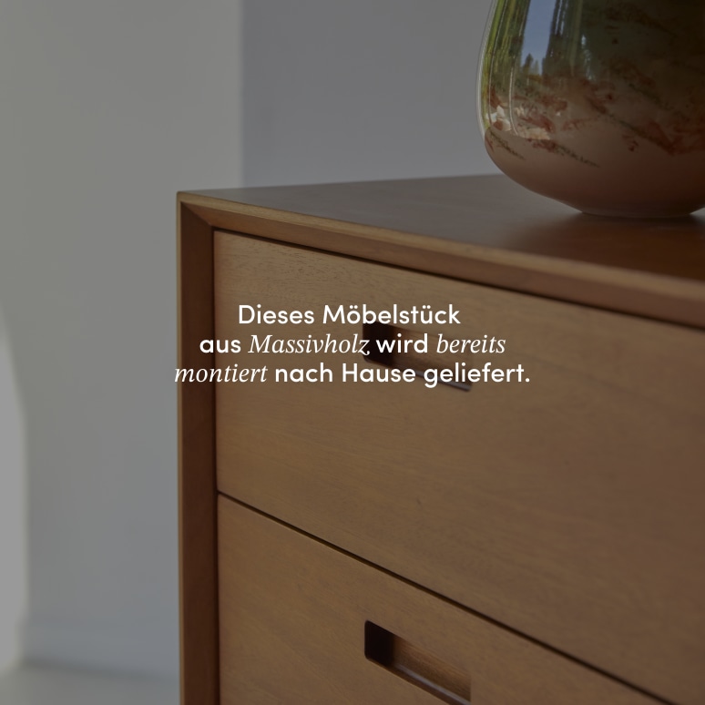 Magda 50's - Kinderkommode aus massivem Mahagoni