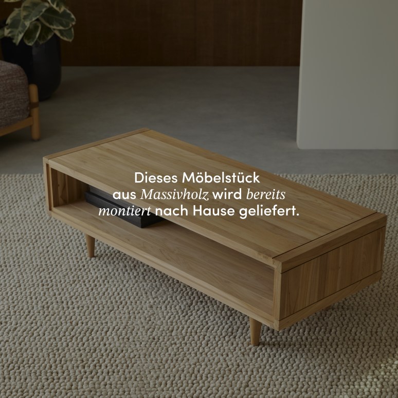 Jonàk - Couchtisch aus massivem Teakholz