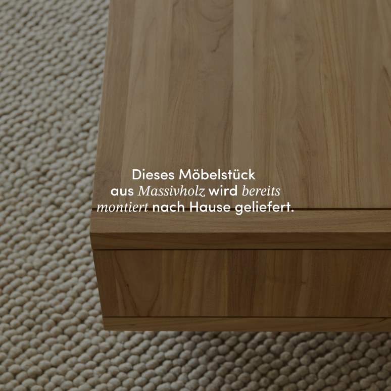 Jonàk - Couchtisch aus massivem Teakholz