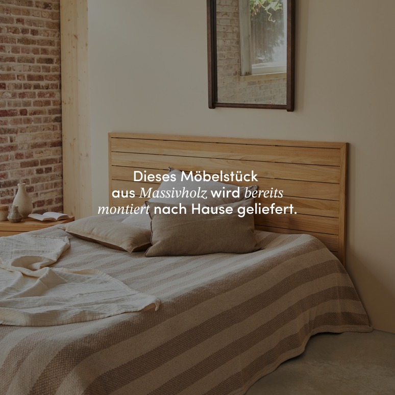 Minimalys - Kopfteil aus massivem Teakholz 165 cm