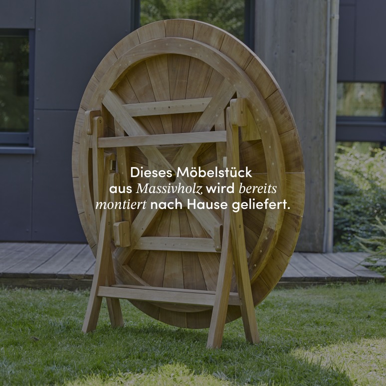 Andria - Outdoor Gartenmöbel Set aus massivem Teak 2 Lehnstühle