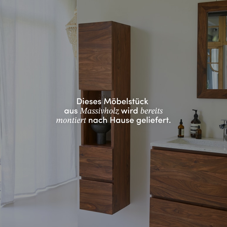 Nova - Hochschrank aus massivem Palisanderholz