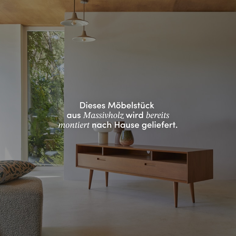 Magda 50's - TV Schrank aus massivem Mahagoniholz Magda 50ger 180 cm