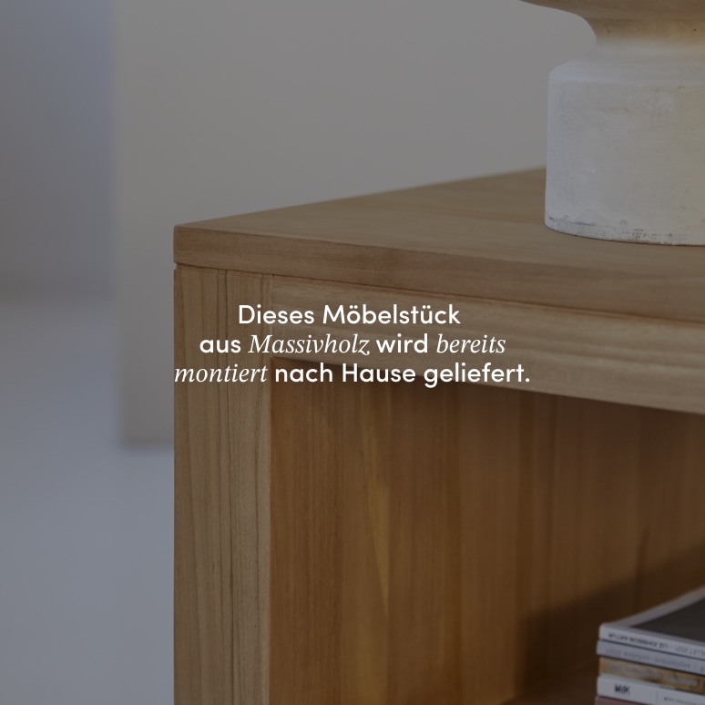 Anoa - Rechteckiger Couchtisch aus massivem Teakholz