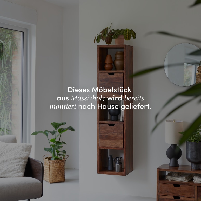 Kwarto - Wandregal aus massivem Palisander