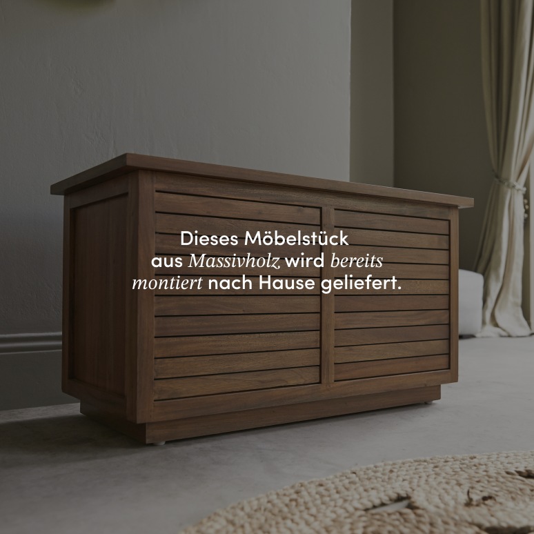 Loggia - Truhe aus massiver Akazie