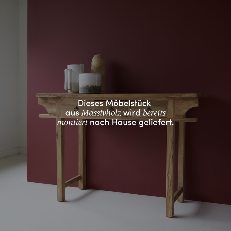 Junie - Konsole aus recyceltem massivem Teakholz