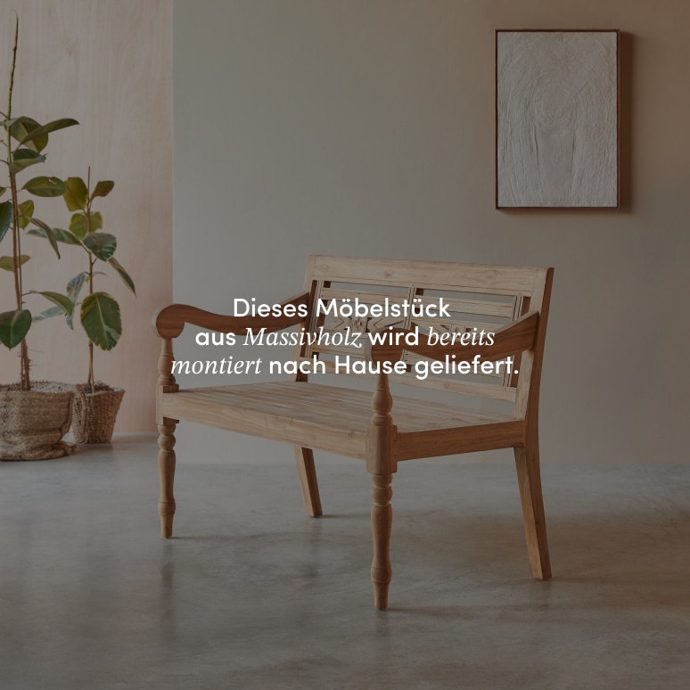 Marceau - Bank aus massivem Teakholz