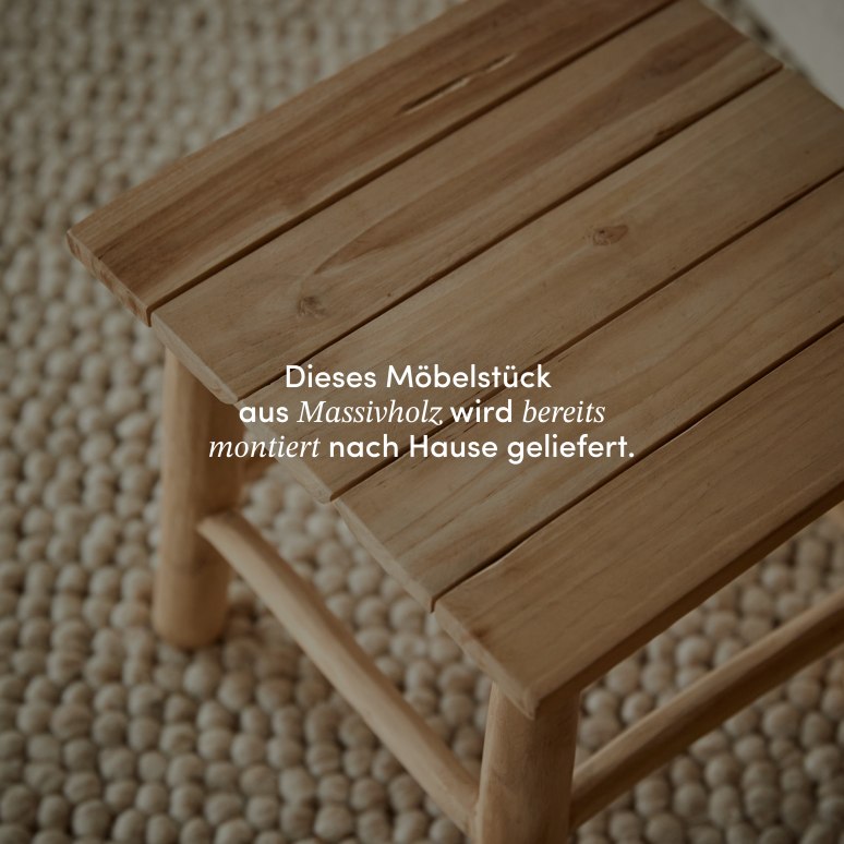 Kilim - Beistelltisch aus massivem Teakholz