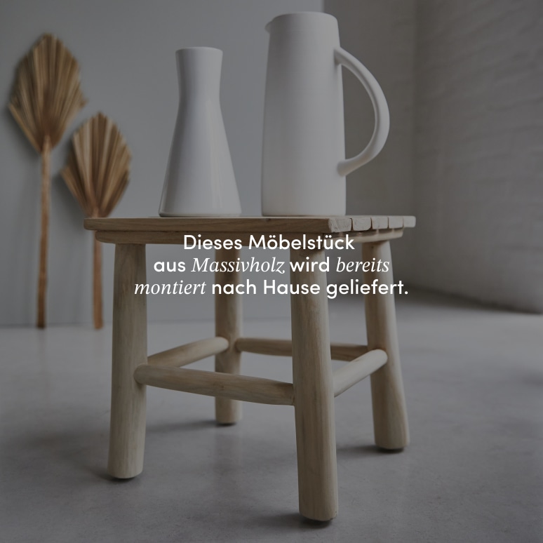 Kilim - Nachttisch aus massivem Teakholz