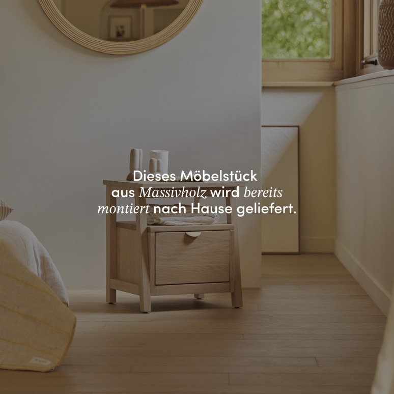 Pola - Nachttisch aus massivem Eichenholz