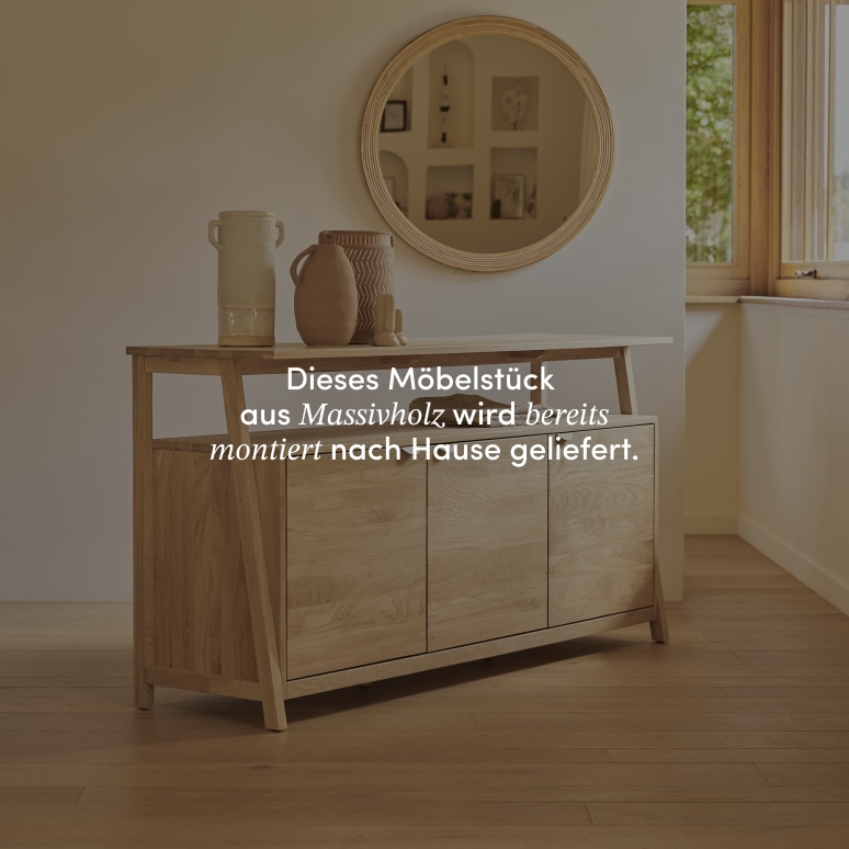 Pola - Buffet aus massivem Eichenholz 165 cm