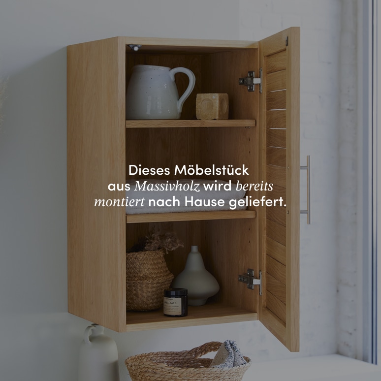 Soho - Badmöbel-Set aus massivem Eichenholz