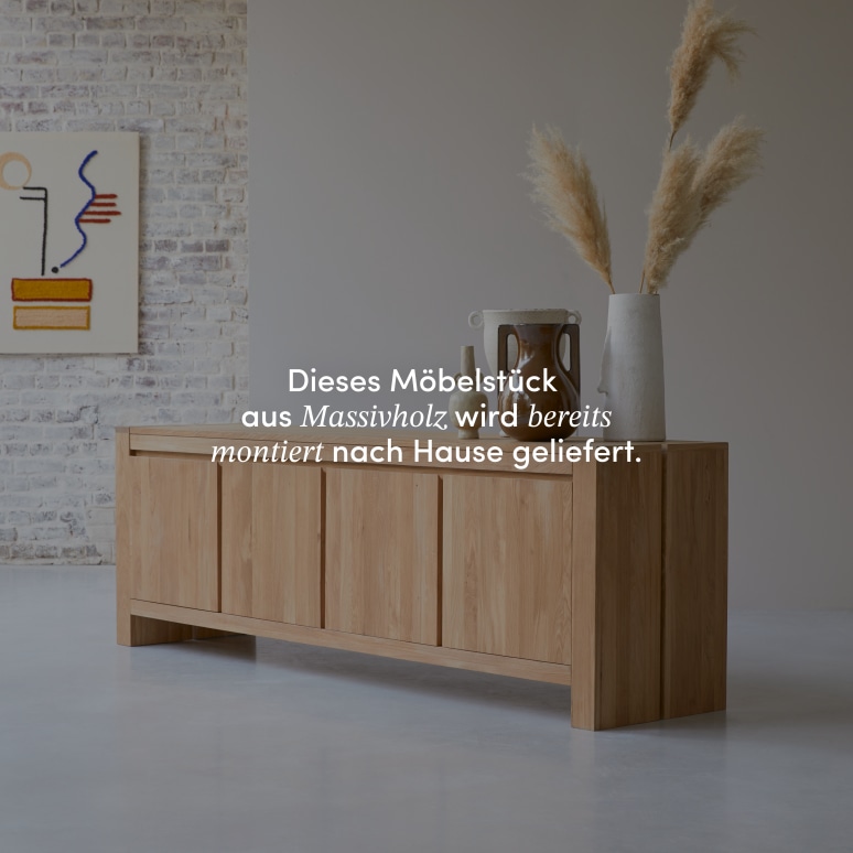 Eden - Buffet aus massivem Eichenholz 210 cm