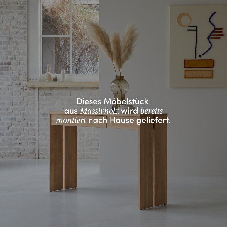 Eden - Konsole aus massivem Eichenholz