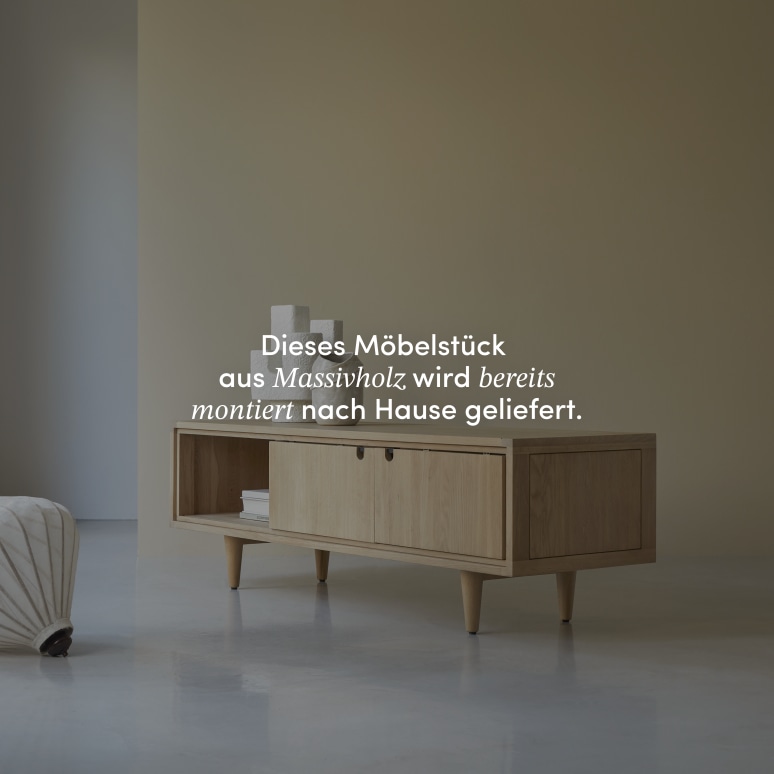 Jonàk - TV Schrank aus massivem Eichenholz 140 cm