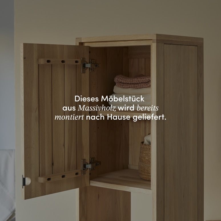Jonàk - Hochschrank aus massivem Eichenholz