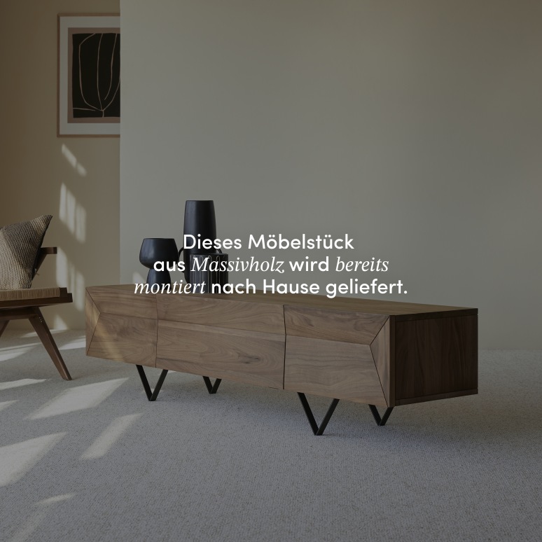 Metric - TV Schrank aus massivem Nussbaum 175 cm