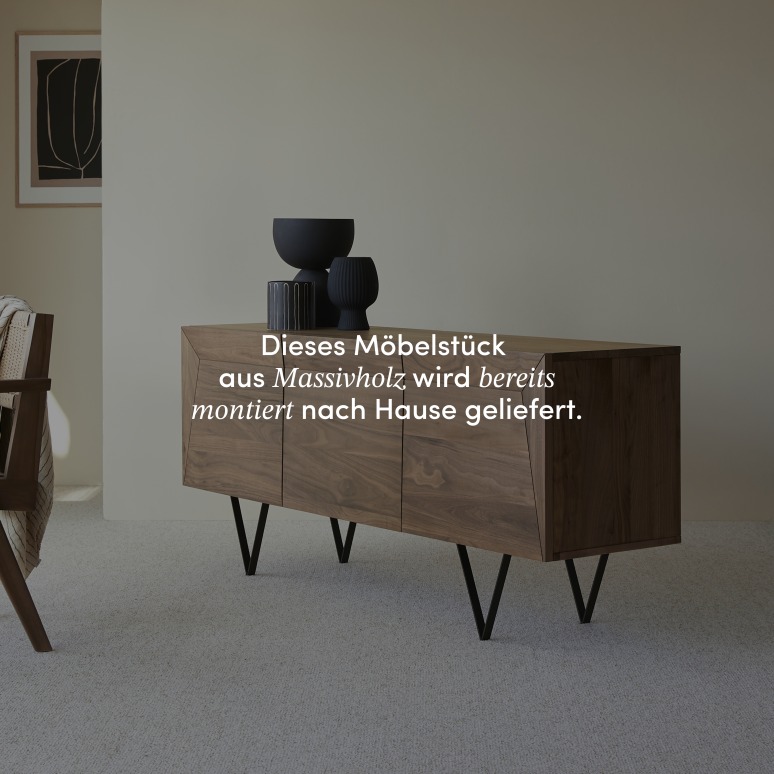 Metric - Buffet aus massivem Nussbaum 175 cm