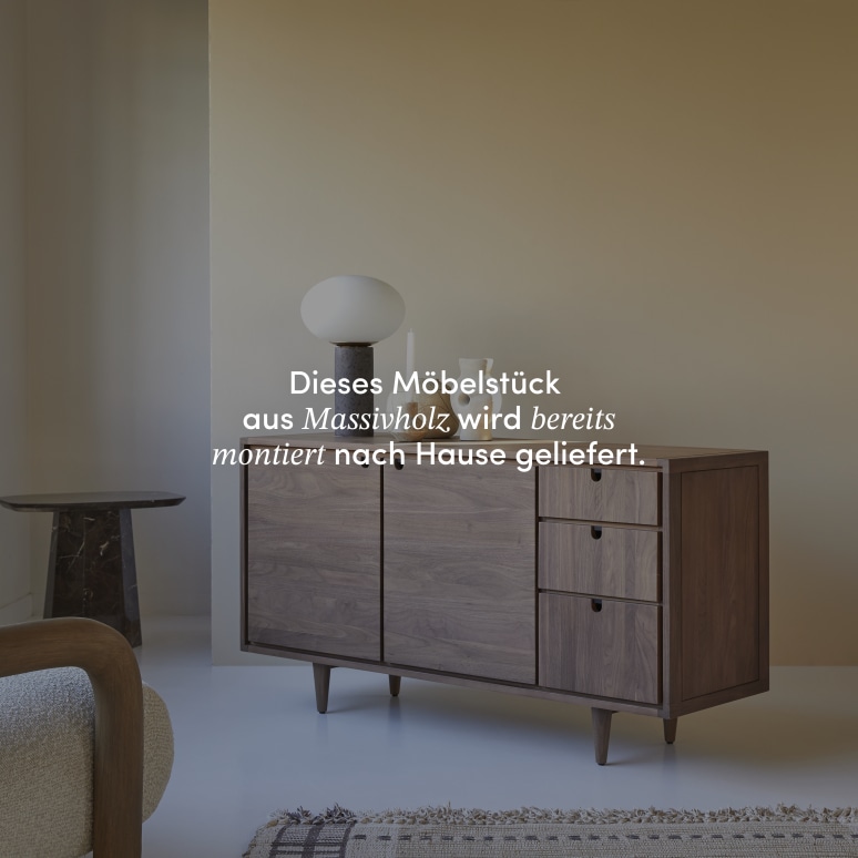 Jonàk - Buffet aus massivem Nussbaum 145 cm