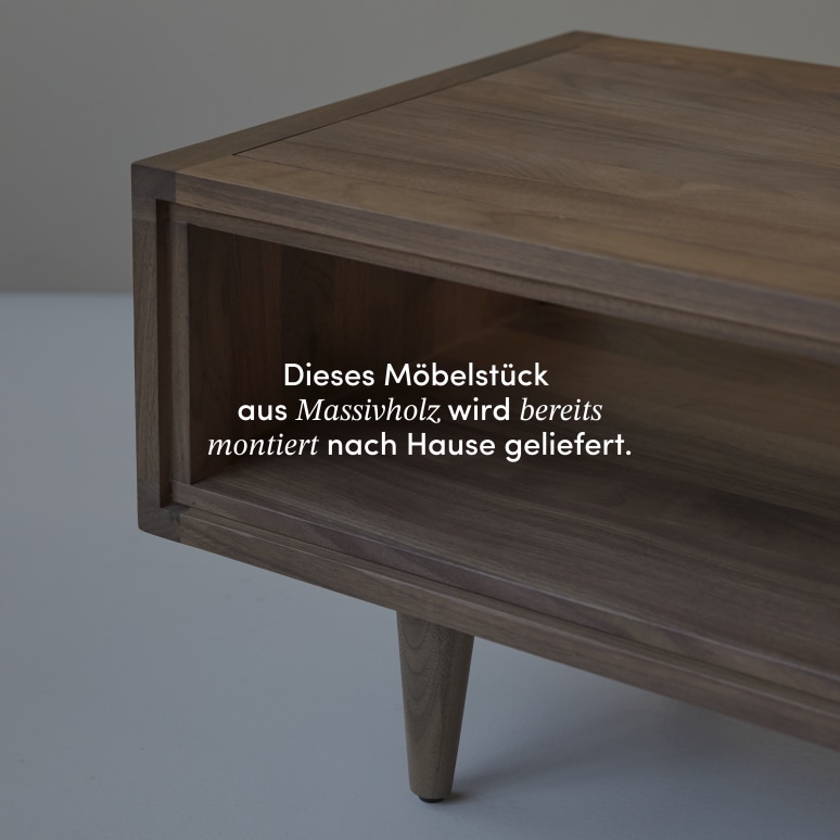 Jonàk - Couchtisch aus massivem Nussbaum
