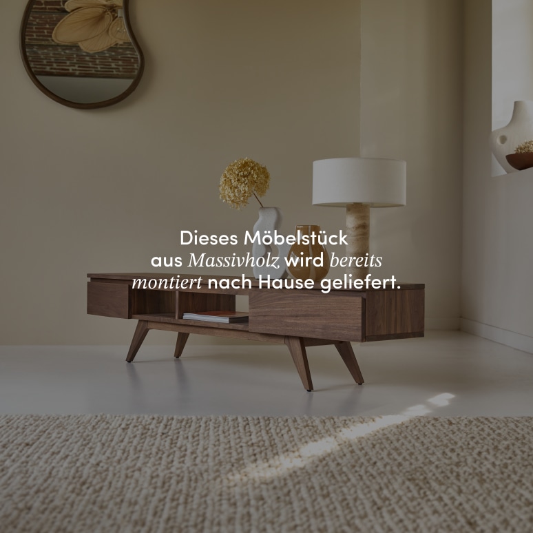 Esmée - TV Schrank aus massivem Nussbaum 180 cm