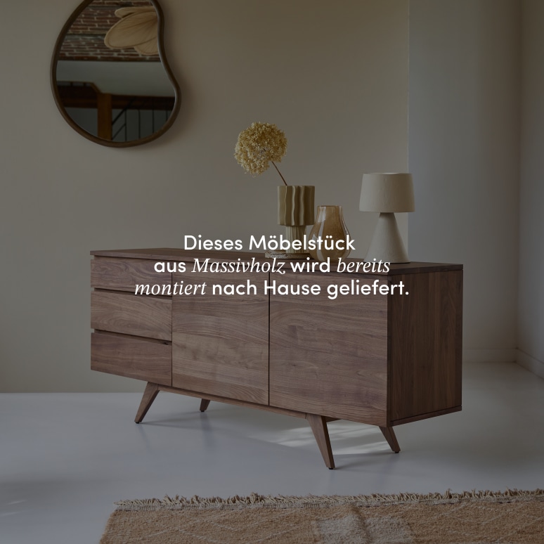 Esmée - Buffet aus massivem Nussbaum 180 cm