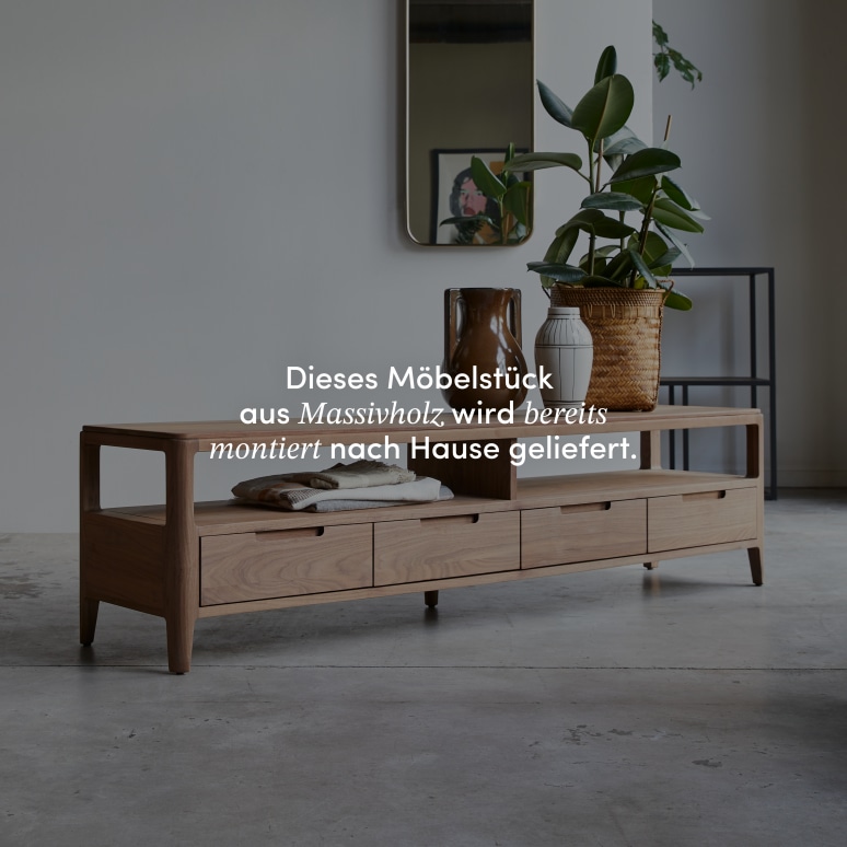 Arto - TV Schrank aus massivem Nussbaum 180 cm