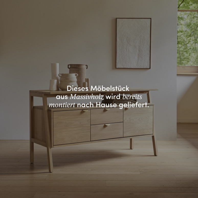 Pola - Buffet aus massivem Eichenholz 140 cm