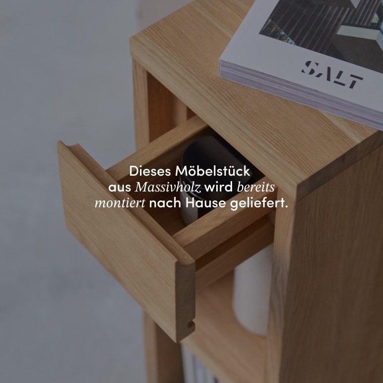 Eden - Nachttisch aus massivem Eichenholz