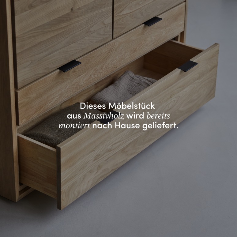 Senson - Garderobenschrank aus Massiveiche