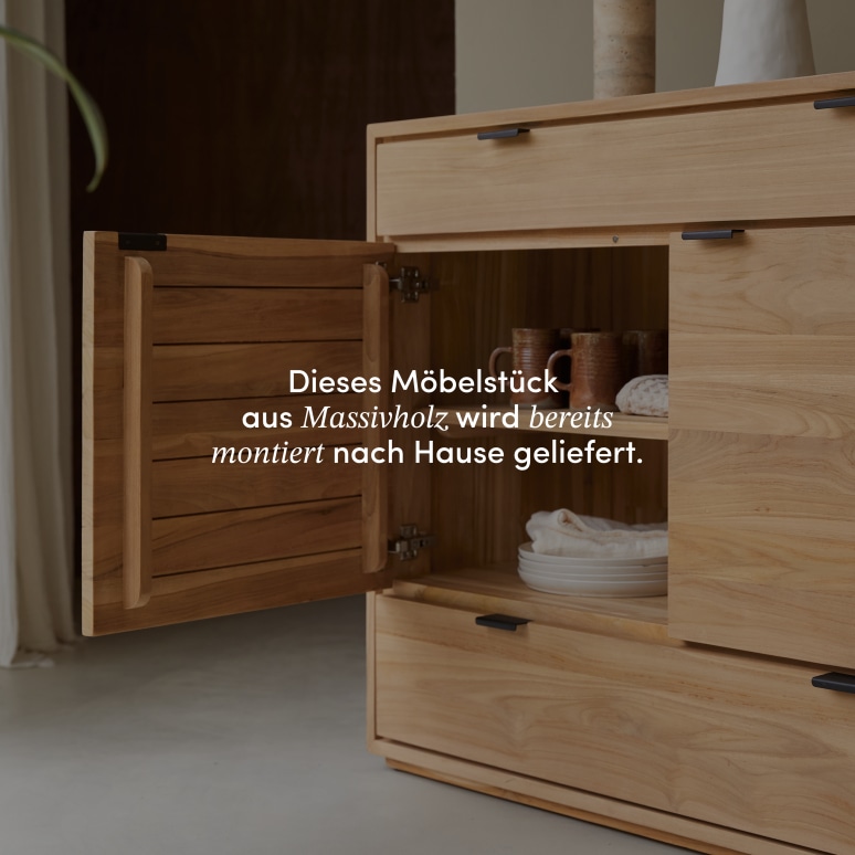 Senson - Anrichte aus massivem Teak 120 cm