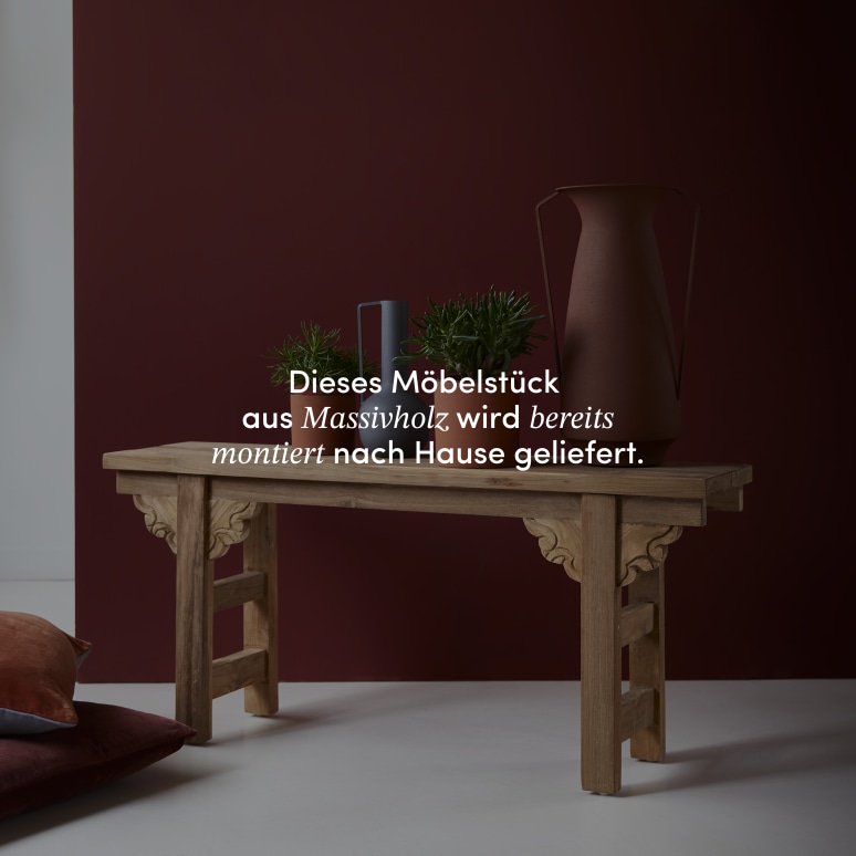 Adonis - Niedrige Konsole aus massivem Recycling-Teak