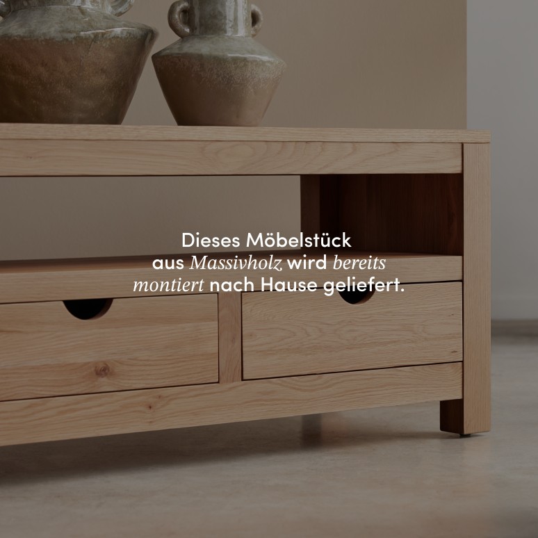 Oliver - TV-Schrank aus massiver Eiche 200 cm