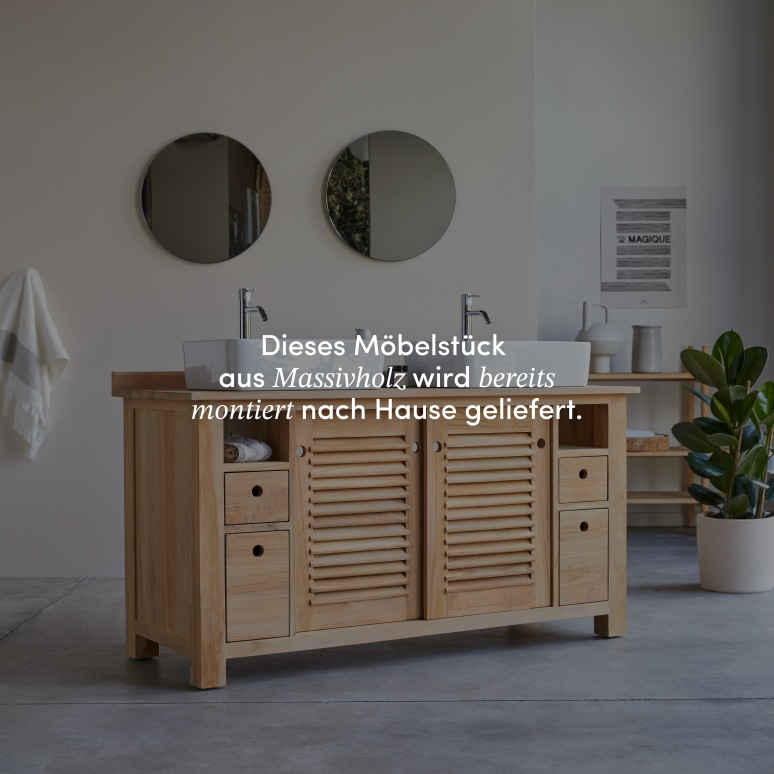 Coline - Badunterschrank aus Teak 145