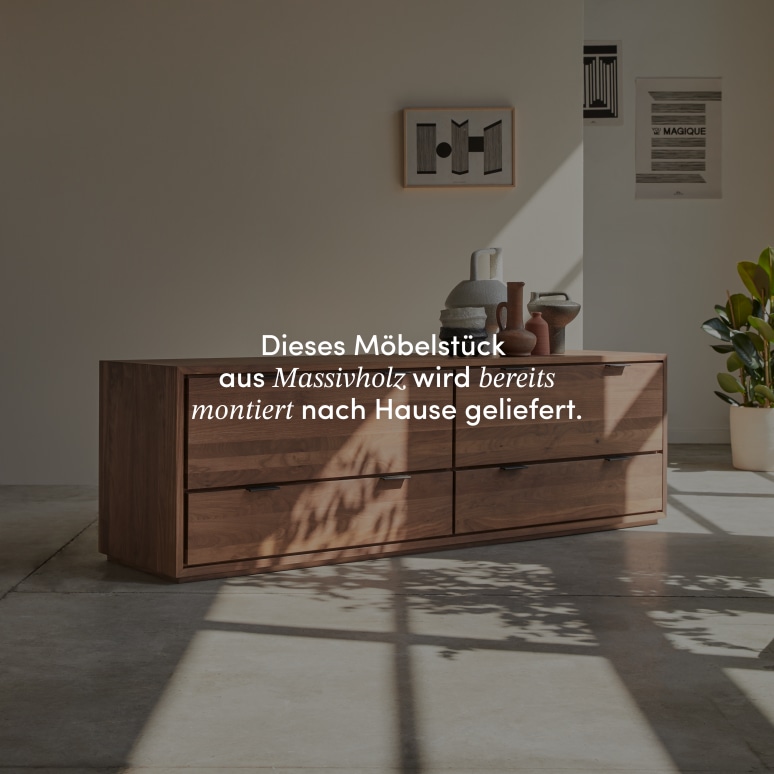 Senson - TV-Schrank aus massivem Nussbaum 180 cm