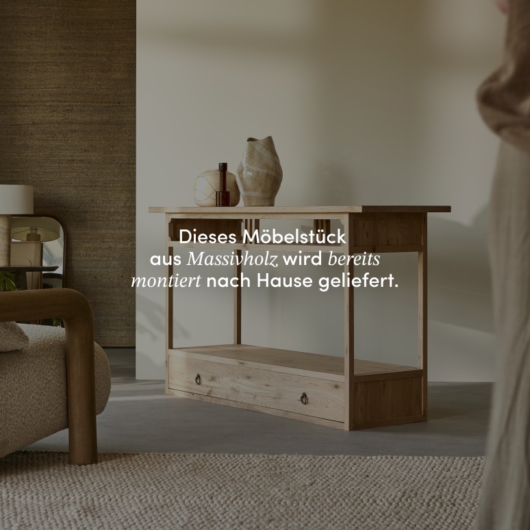 Clovis - Konsole mit 1 Schublade aus massiver Eiche