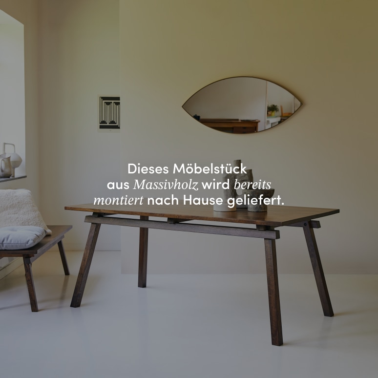 Arko - Esstisch aus massivem Mangoholz 6/8 Personen