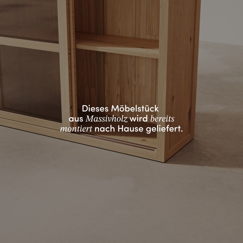 Heidi - Geschirrschrank aus massivem Eichenholz 110 cm