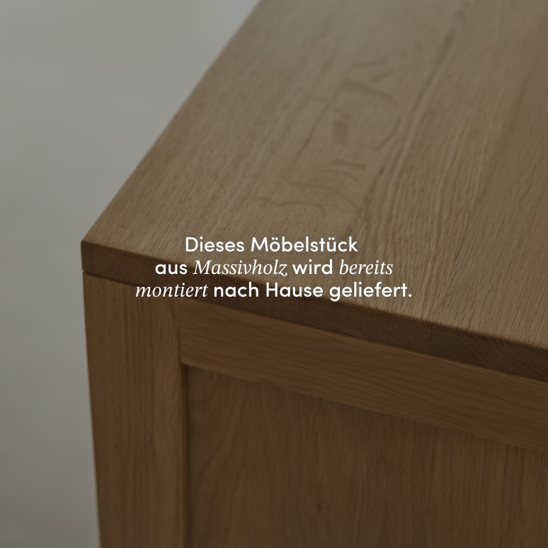 Heidi - Geschirrschrank aus massivem Eichenholz 110 cm